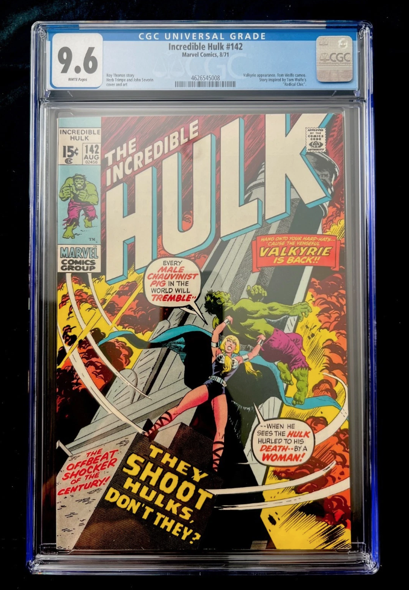 Incredible Hulk #142 (1971) CGC 9.6 - Valkyrie Appearance! White Pages - Image 0